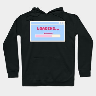 loading pastel aesthetic bar window Pink and Blue Hoodie